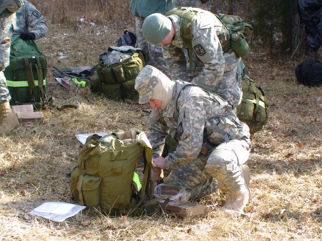 IU Cadets ready gear 