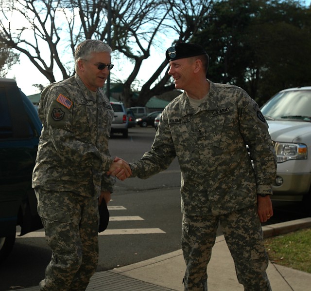 Top Army officer visits military families