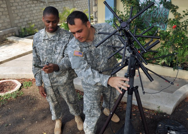 Army communicators play critical role in supporting civil affairs operations in Haiti. 