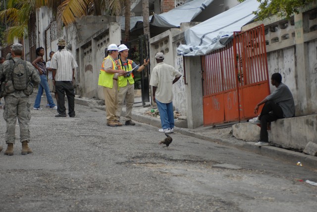 U.S. engineers train Haitians to assess building damage