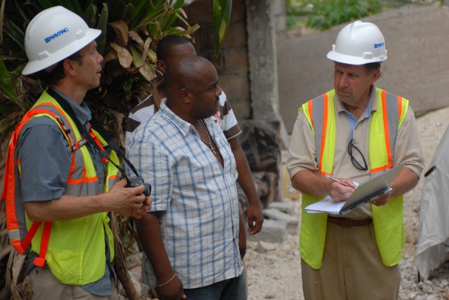 U.S. engineers train Haitians to assess building damage