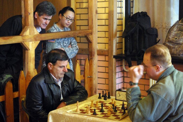 KFOR Soldiers join multi-ethnic chess tournament in Strpce/Shterpce