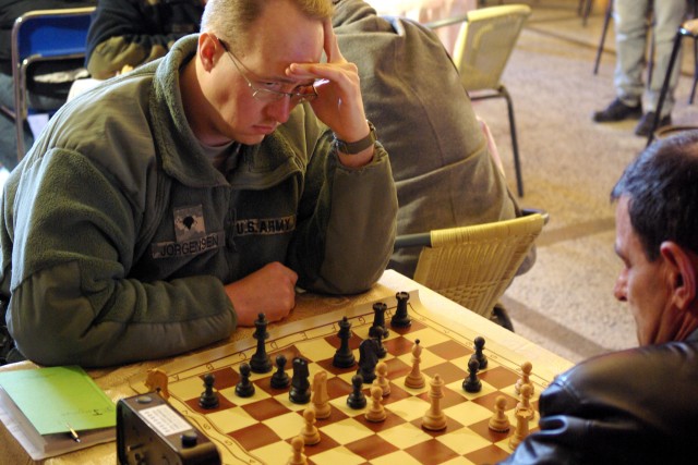 KFOR Soldiers join multi-ethnic chess tournament in Strpce/Shterpce