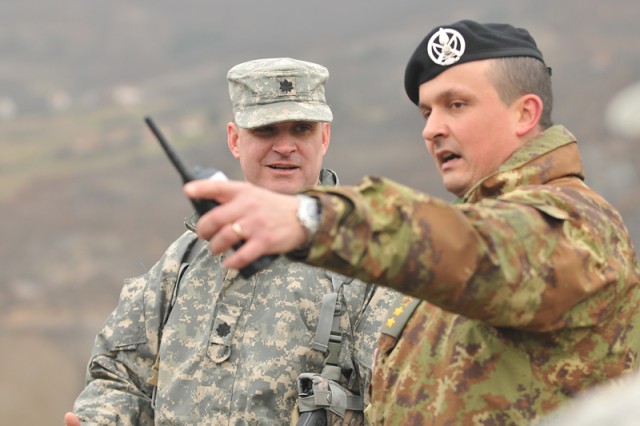 U.S. KFOR Soldiers begin security mission at Camp Nothing Hill in northern Kosovo