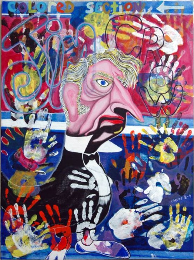 Artist gives glimpses into segregation through his art
