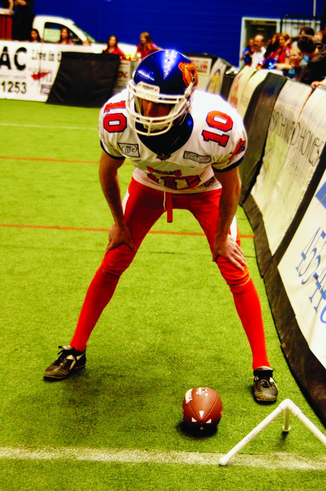 Soldier wins place on pro football team