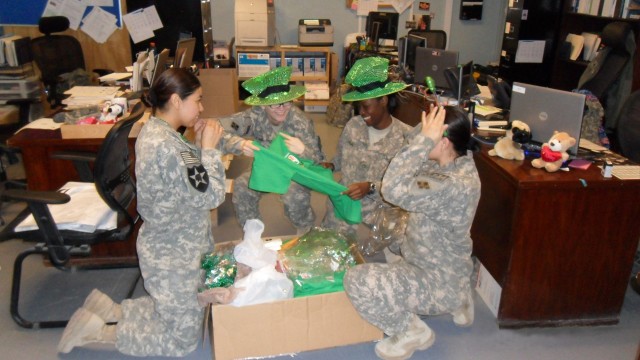 Afghanistan St. Pat's Day race connects with home station event