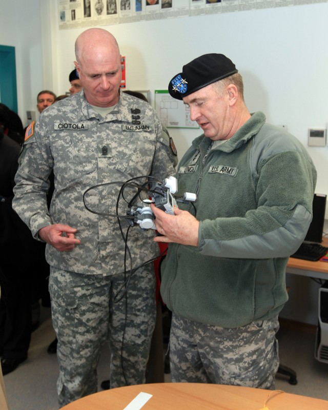 Installation Management Command Commander, Lt. Gen. Rick Lynch visits Europe