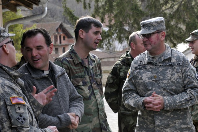 Chaplains from across Kosovo gather at holy site