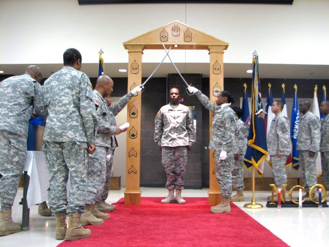 NCO Corps officially welcomes nine into fold