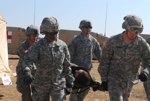 703rd BSB medics train for deployment with MASCAL exercise