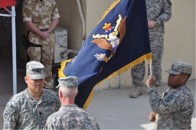 Triple Deuce participates in transfer of authority in Afghanistan