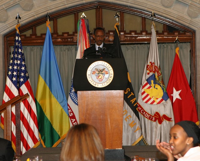 Rwanda president visits West Point