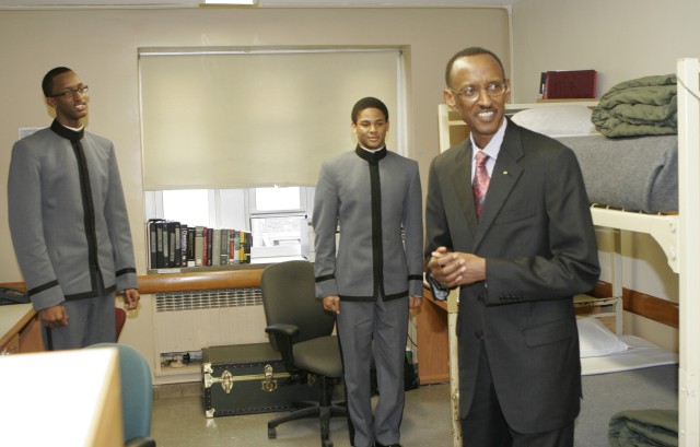 Rwanda president visits West Point