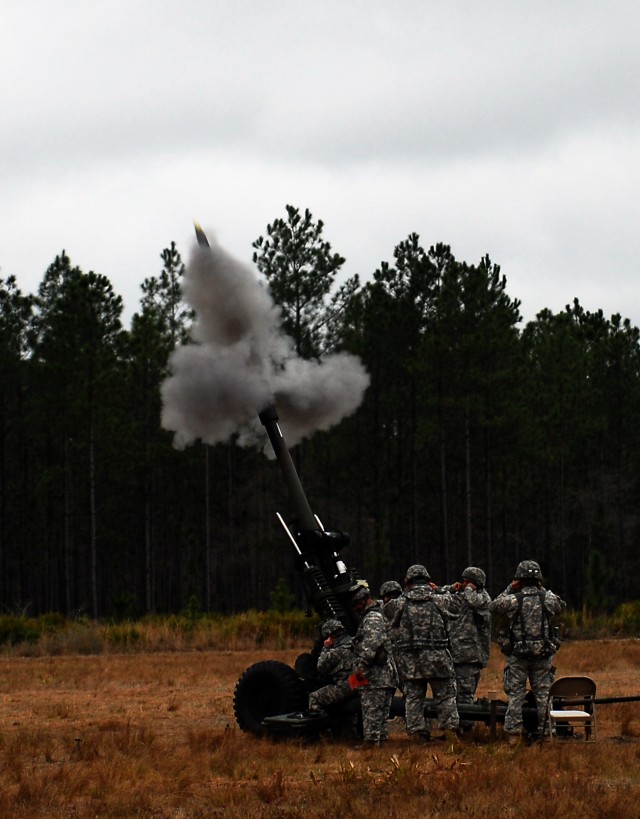 NewYork Artillerymen Send Rounds Downrange at Blanding