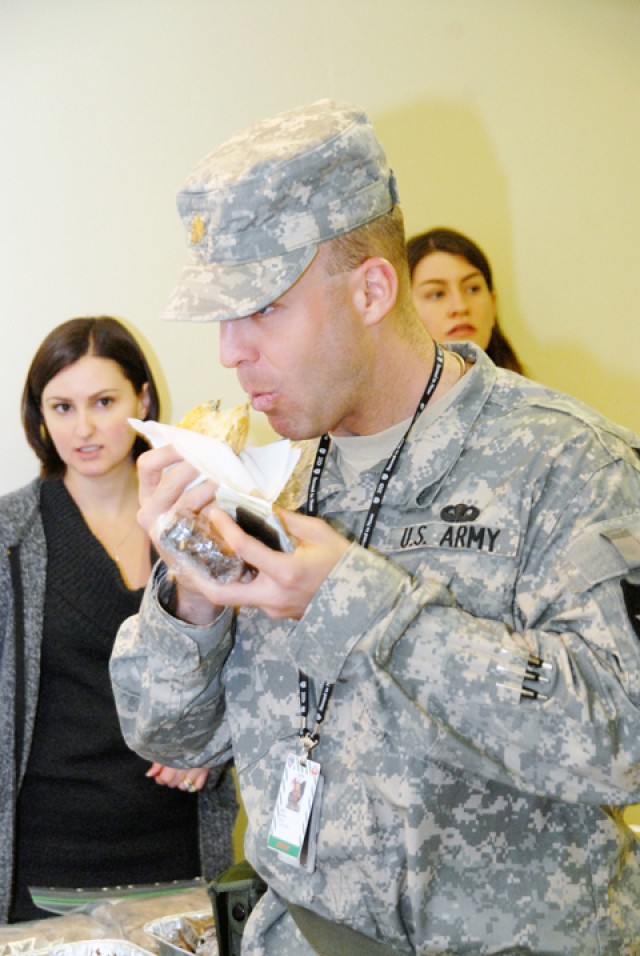 FRSA bakes breads and cookies for Soldiers in bunker on Red Cloud