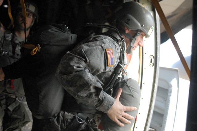 First T-11 jump:  Inside the plane