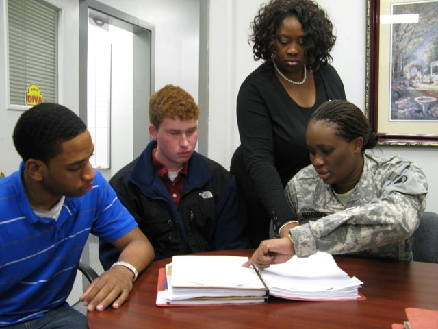 Local students shadow depot workers
