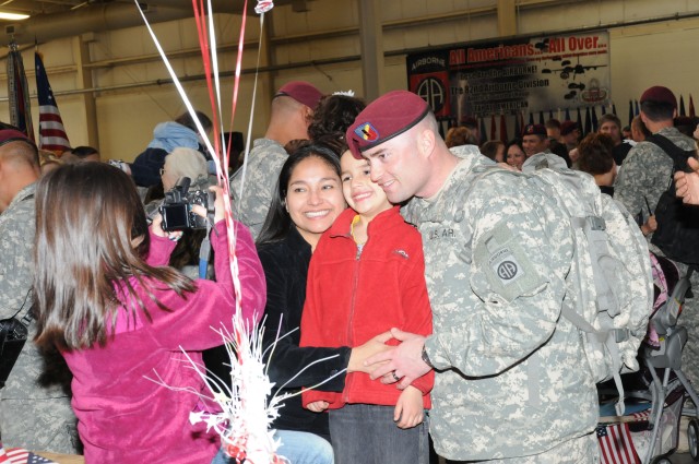 82nd Airborne Division Soldiers return from Afghanistan