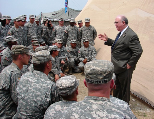 Under Secretary Westphal and the 82nd Airborne Division