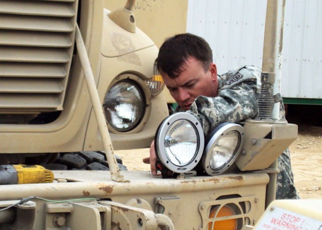 Convoy escorts benefit from donated off-road lights
