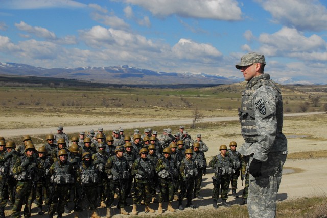 230th MPs partner with Macedonian army, prep unit to deploy