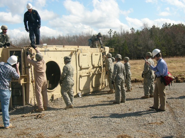 187th turns Fort Campbell upside down: Fort Jackson team teaches MRAP recovery in course