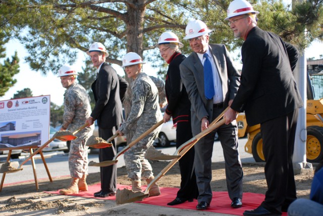 Presidio of Montery, Corps of Engineers and local Officials Pose in Ground-Breaking Ceremony