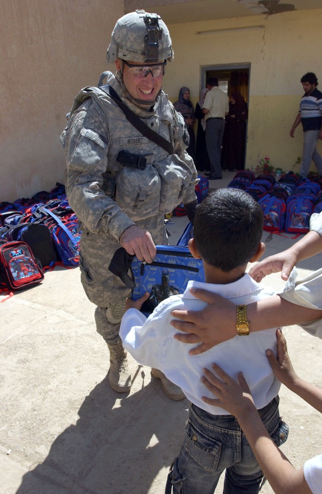 Backpack full of supplies