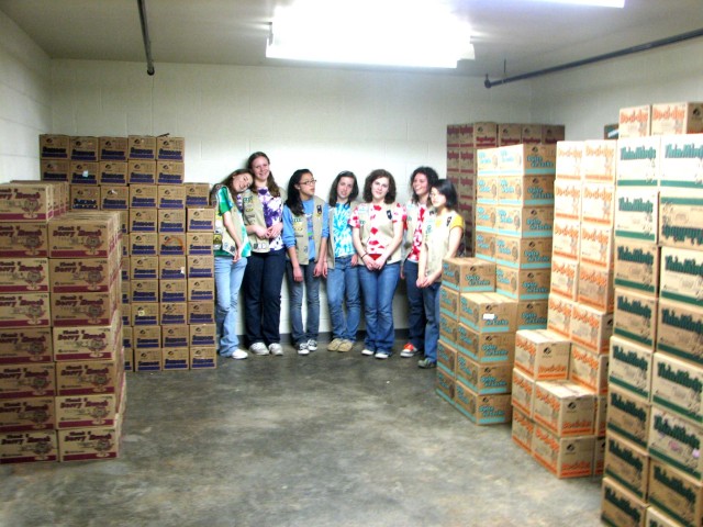 Girl Scouts collect more than 10,000 boxes of cookies for deployed Soldiers