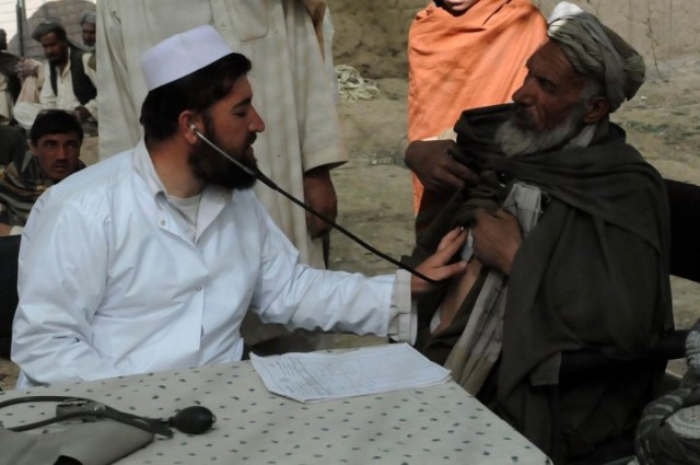 Afghans treating Afghans
