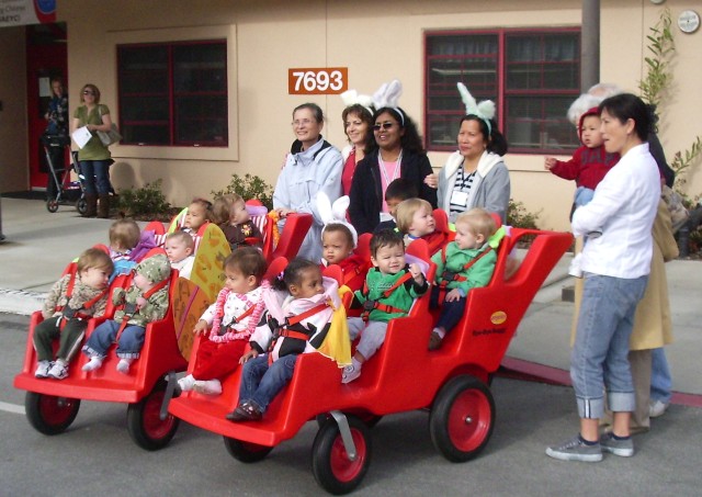 Presidio CDC classes parade to support Month of the Military Child