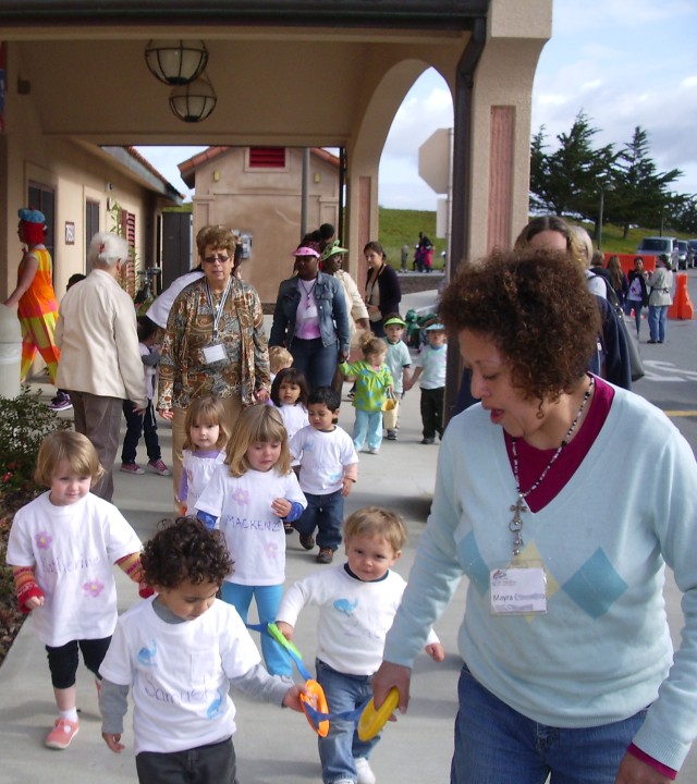 Presidio CDC classes parade to support Month of the Military Child