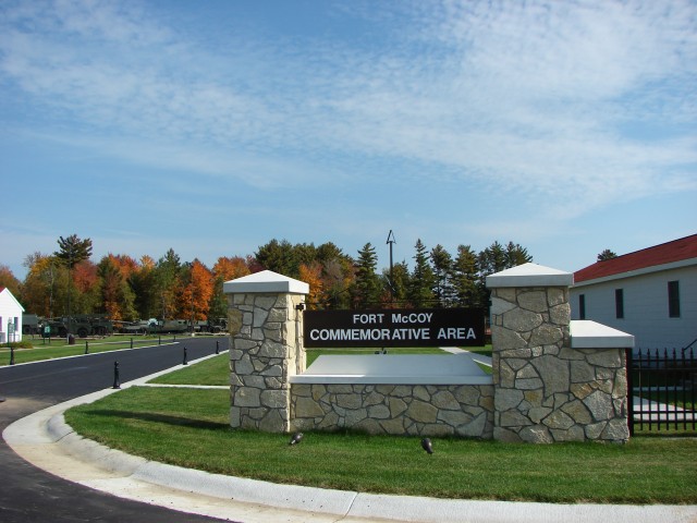 Fort McCoy Commemorative Area Stone Gate