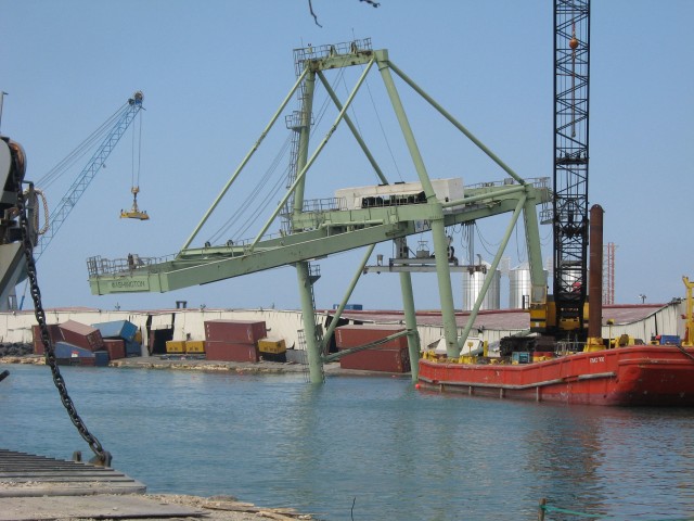 Haiti port crane