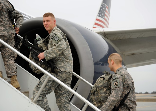 10th Mountain Division Soldiers deploy