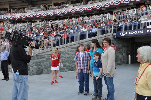 Nationals recognize military Family 
