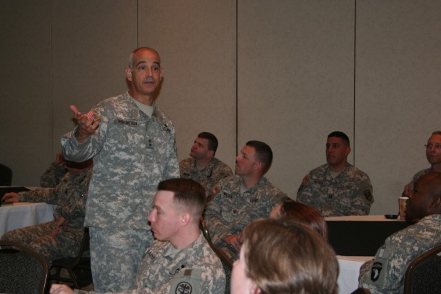 Chief of Army Medical Service Corps spoke to members of the Silver Caduceus Society