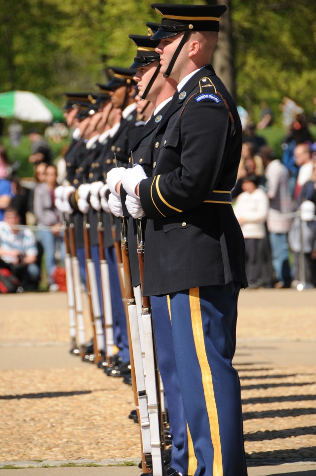 Service drill teams showcase precision at festival   