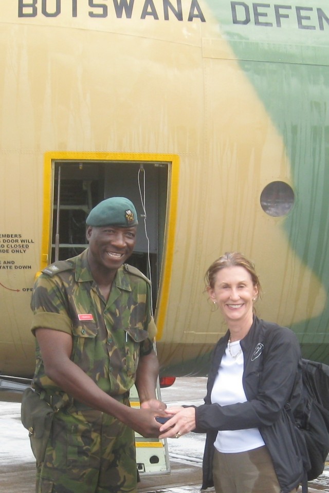 Huddleston makes first visit to Botswana