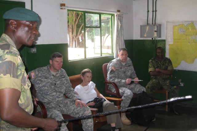 Huddleston makes first visit to Botswana