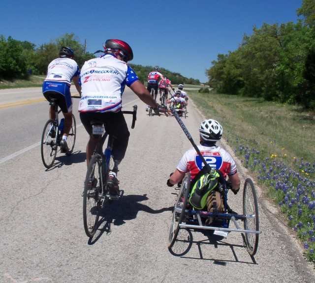 R2R riders tackle hill together