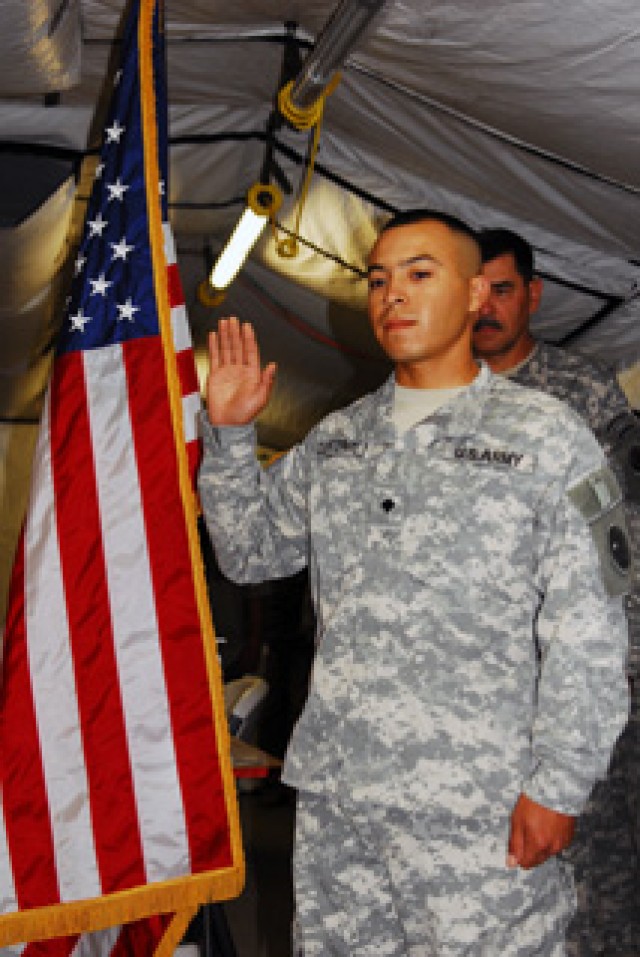 U.S. Army South couple re-enlists by video teleconference