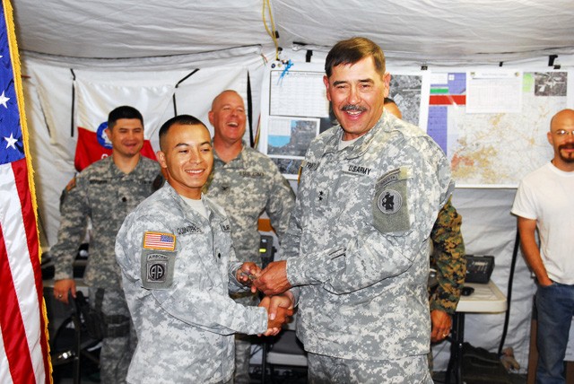 U.S. Army South couple re-enlists by video teleconference