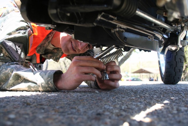 Military Police conduct motorcycle mentorship