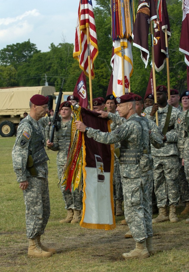 44th Medical Brigade uncases their new colors