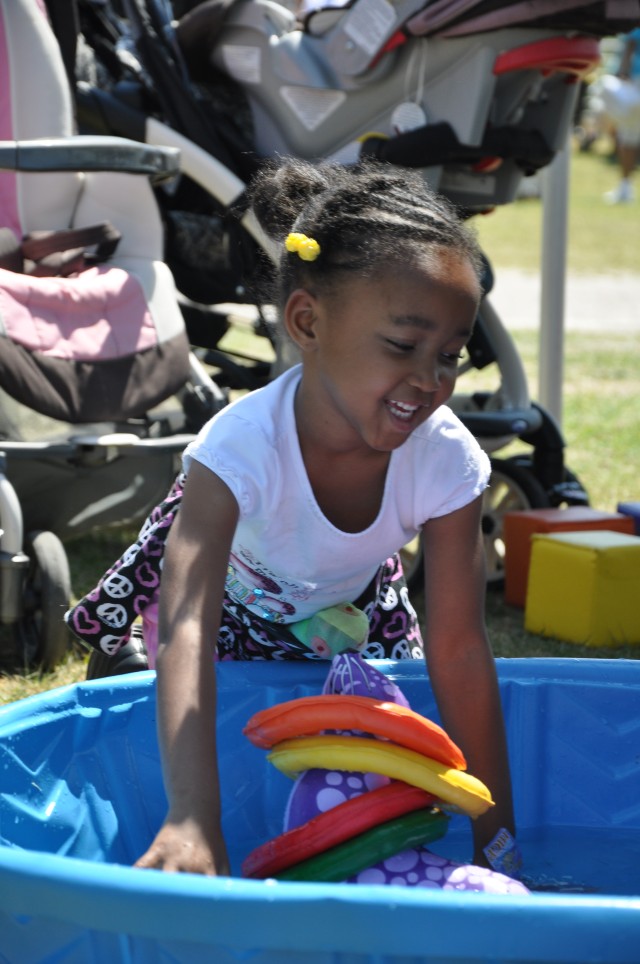 Fun fair delights military children