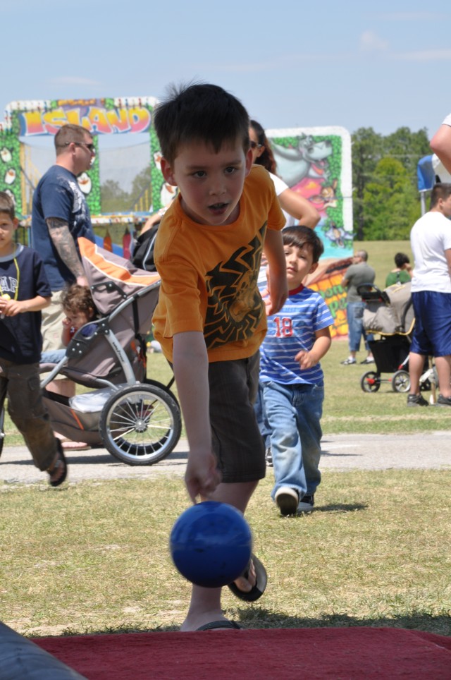 Fun fair delights military children
