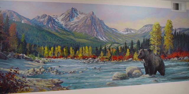 Jensen mural at Bonneville Lock and Dam
