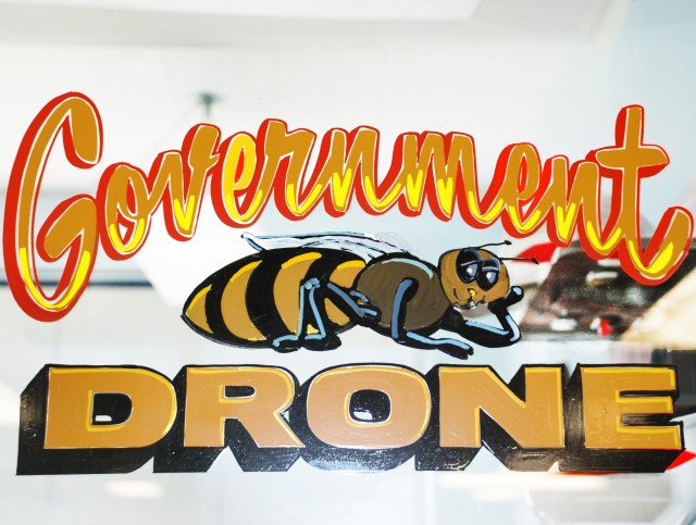 Government Drone sign